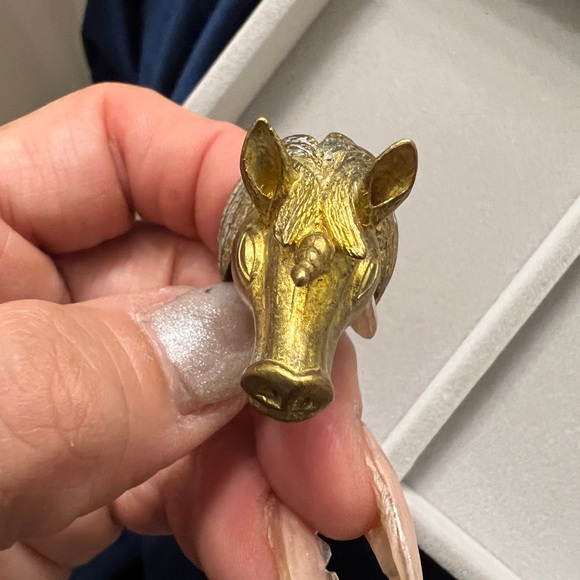 Vintage Unicorn Ring made of repurposed coins. One of a kind- handmade - Picture 13 of 16